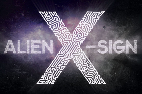 Alien X Sign: Futuristic Display Fonts for Bold Brand Identity