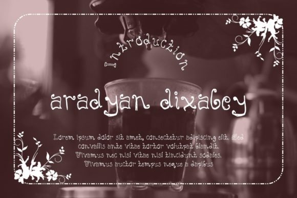 Aradyan Dixabey: A Playful Display Font for Kids and School Projects
