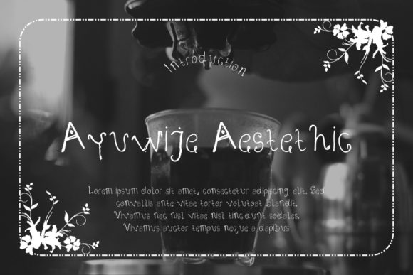 Ayuwije Aestethic: The Quirky Brush Display Font
