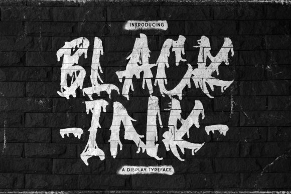 Black Ink Display Font for Bold Web Design