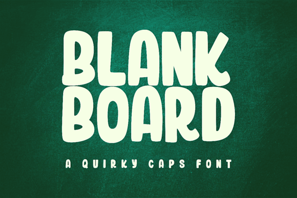 Blank Board Typeface: A Bold Display Font for Modern Web Design