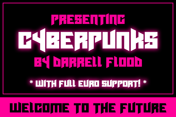 Cyberpunks: The Display Font for Bold Campaign Visuals