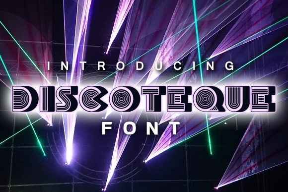 Discoteque Typeface for Bold Brand Identity Projects