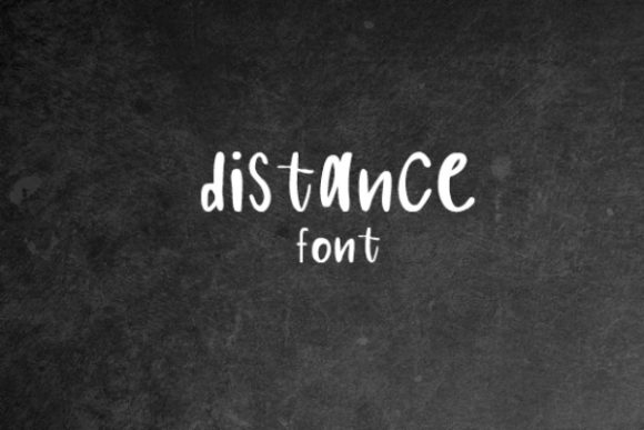 Distance: A Beautiful Display Font for Elegant Craft Projects