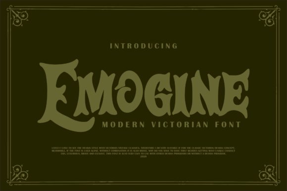 Emogine: A Bold Display Font for Impactful Branding