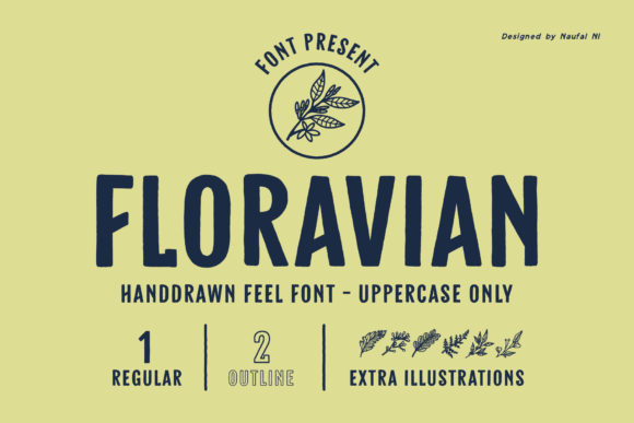 Floravian Display Font Review for Branding