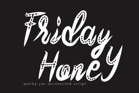 Friday Honey Typeface: A Quirky Display Font for Authentic Branding