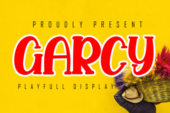Garcy: A Whimsical Display Font for Versatile Campaign Design