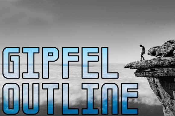 Gipfel Outline Typeface Review for Bold Campaign Design