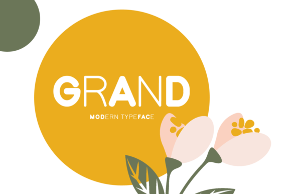 Grand: A Simple Display Font with a Neat Calligraphy for Modern Web Design
