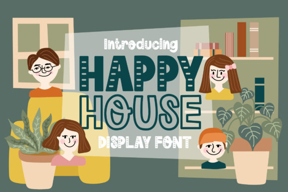 Happy House Display Font for Modern Web Design