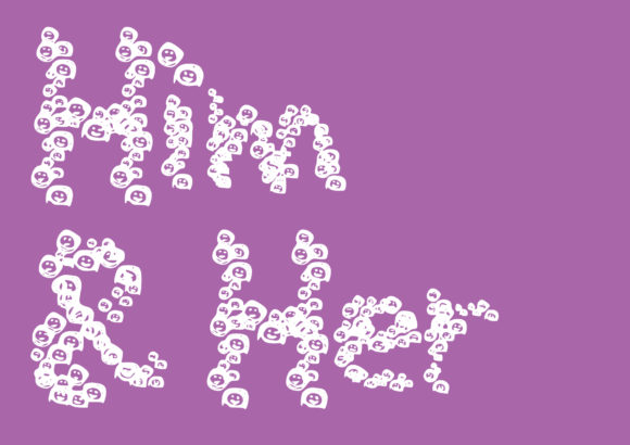 Him and Her: A Whimsical Display Font for Playful Editorial Design