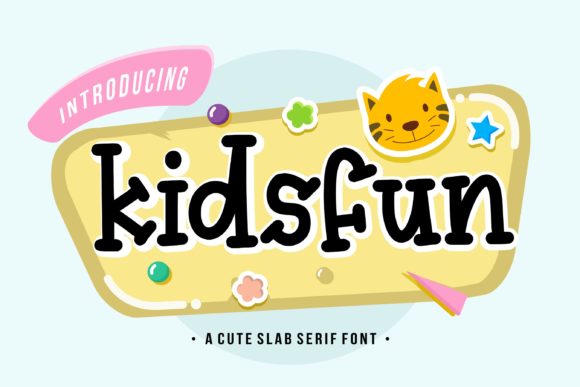 Kidsfun Display Font for Playful Web Branding
