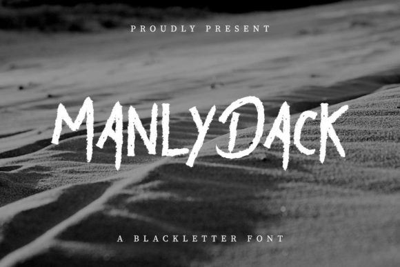 Manly Dack: A Brush Pen Display Font for Handmade Brands