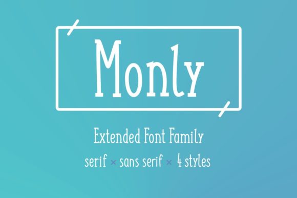 Monly Display Font for Modern Brand Identity