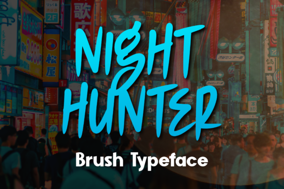 Night Hunter Display Font for High-Impact Campaign Design