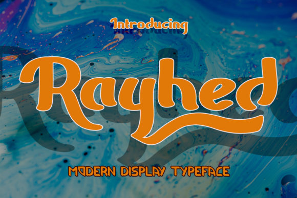 Rayhed: The Bold Display Font for Playful Brand Visuals