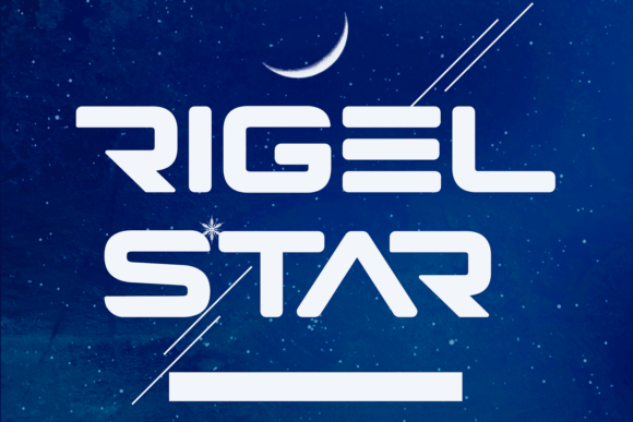 Rigel Star: A Futuristic Display Font for Bold Brand Identity