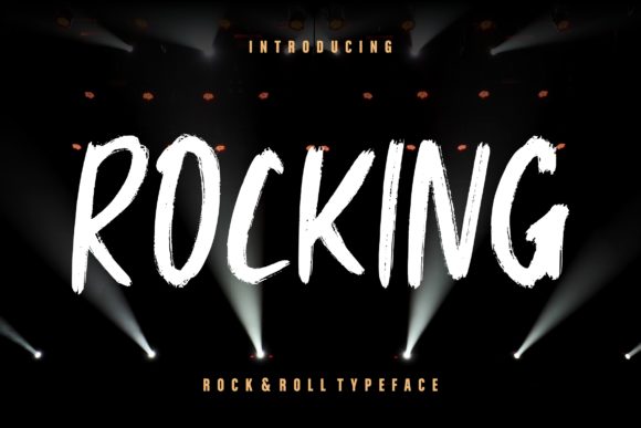 Rocking: A Brush Pen Display Font for Bold Digital Branding