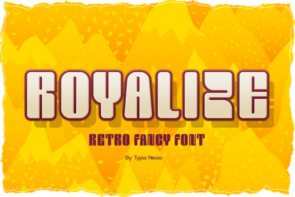 Royalize: A Retro Display Font for High-Impact Campaign Headlines