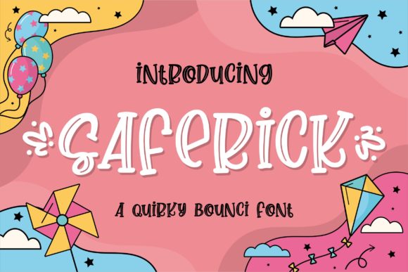 Saferick: A Quirky Display Font for Cheerful Editorial Design