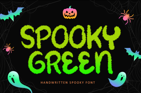 Spooky Green: A Quirky Display Font for Unique Brand Identities