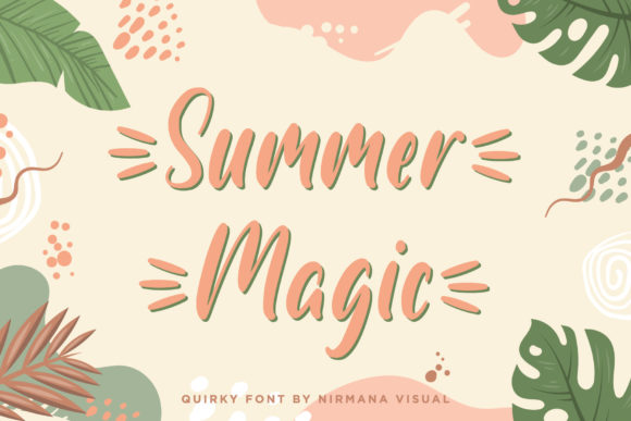 Summer Magic: The Handwritten Font for Approachable Brand Identity