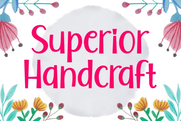 Superior Handcraft: A Bold Display Font for Creative Makers