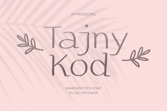 Tajny Kod: A Fun Display Font for Modern Brand Campaigns