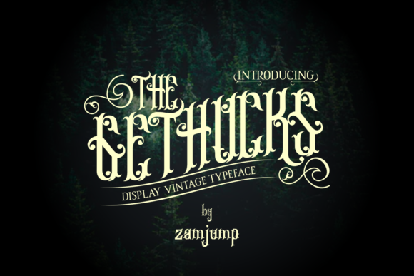 The Gethucks Display Font Review for Vintage Branding